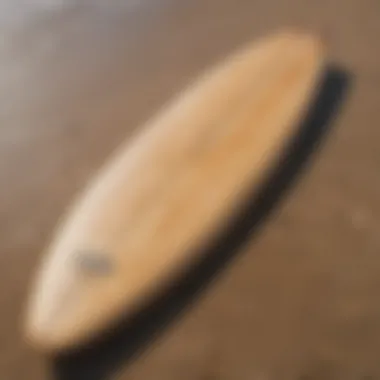 Eco-friendly surfboard made with sustainable materials