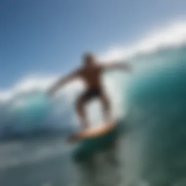 Dynamic wave riding with a handboard