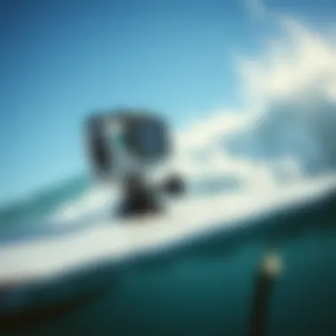 Durability in Surfing Photography Durable camera mounted on a surfboard