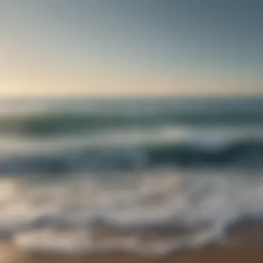 Serenity of the Ocean Horizon Serene view of the ocean horizon with gentle waves