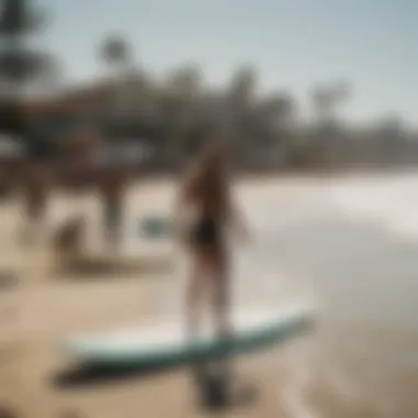 Community Efforts for Sustainable Surf Culture A community beach cleanup event focused on promoting sustainability within the surfing culture.