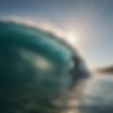 Surfer enjoying the tranquility of ocean waves during deep sleep