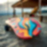 Vibrant Longboard Deck Art Vibrant longboard deck featuring abstract art