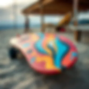 Vibrant Longboard Deck Art Vibrant longboard deck featuring abstract art