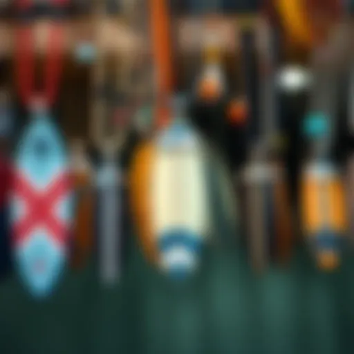 A vibrant display of surf necklaces showcasing unique designs and materials.