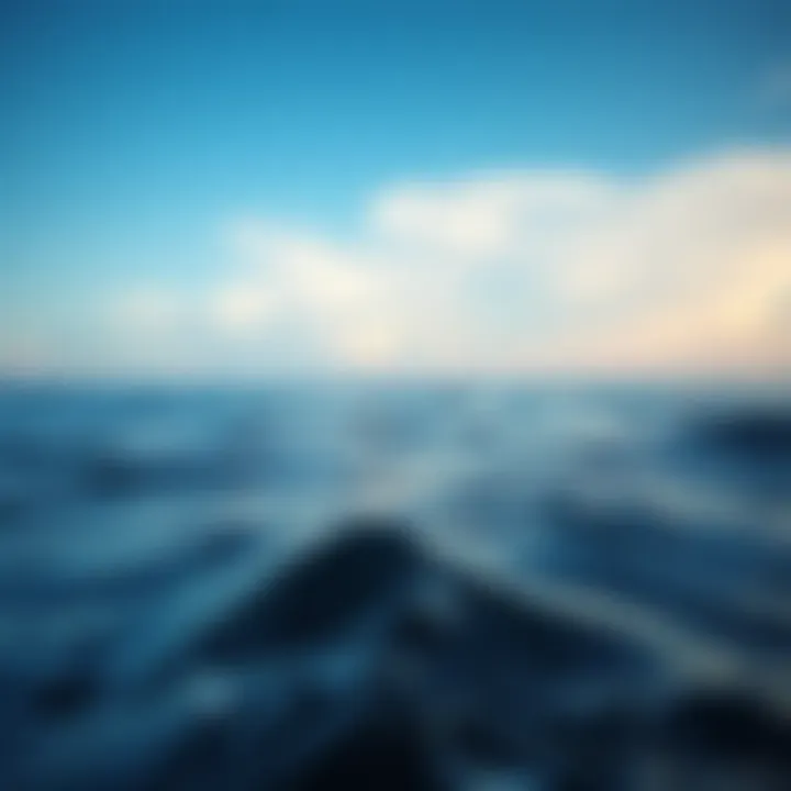 Calm Ocean Horizon Tranquil ocean horizon with a calming blue sky