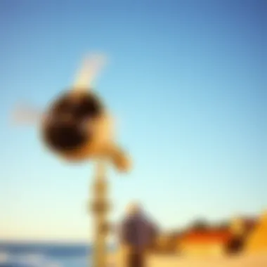 The Classic Cup Anemometer Traditional cup anemometer spinning in the wind.