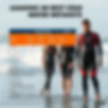 Comparative chart of top wetsuit brands