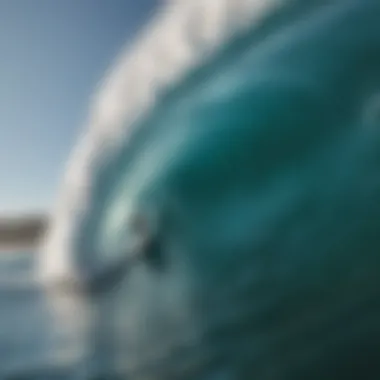 A renowned surfer riding a colossal wave