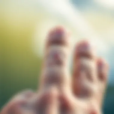 Prevention strategies for finger blisters depicted via graphic elements.