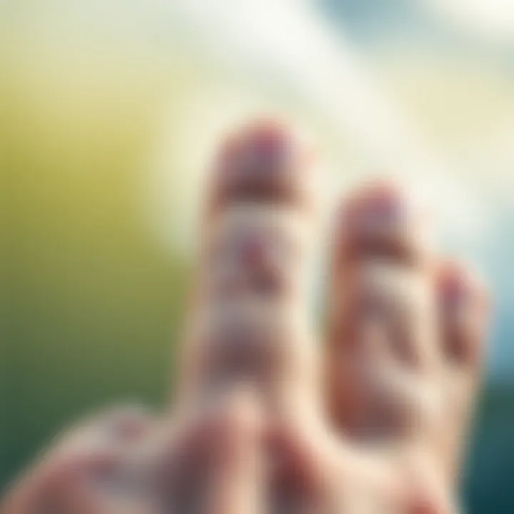 Prevention strategies for finger blisters depicted via graphic elements.