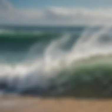 Wind Patterns and Coastal Dynamics Illustration of wind patterns affecting coastal areas