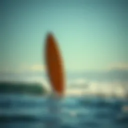 Dynamic lift surf board design showcasing aerodynamics