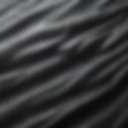 Close-up of wetsuit material showcasing its texture and flexibility