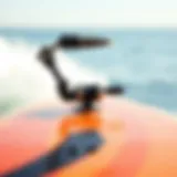 Detailed view of a foil board showcasing its unique design