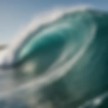 Ocean Waves Variation A close-up of ocean waves showing variations caused by wind patterns.