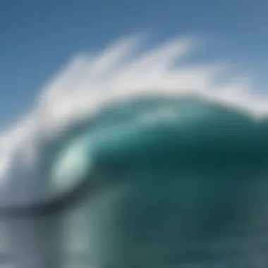 Wind Direction and Wave Formation Diagram illustrating different wind directions and their impact on wave formation.
