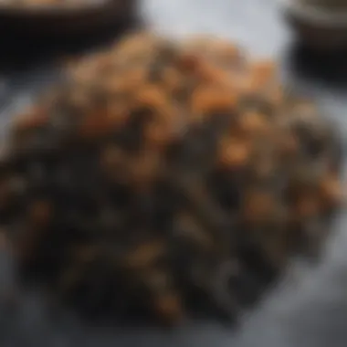 Nutrient-rich Roasted Seaweed Nutrient-rich roasted seaweed showcasing its vibrant texture