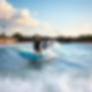 Surfers enjoying the waves at Waco Surf Pool
