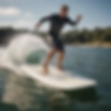 Comparison of various wakesurf board shapes highlighting differences in balance and maneuverability.