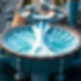 Aerial view of a modern wave pool showcasing wave generation technology