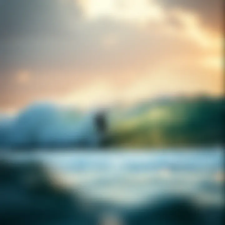 Dawn Surf Dynamics Dynamic surf conditions captured at dawn