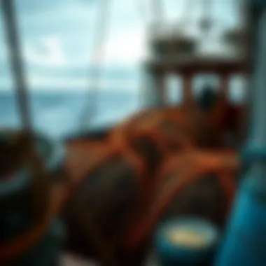 The Consequences of Overfishing on Marine Life Overfishing leading to empty nets in a fishing boat