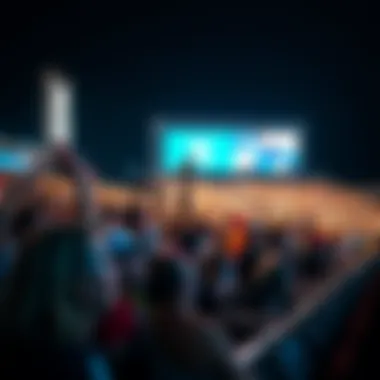 Energetic Crowd at the X Games A vibrant crowd enjoying the X Games event