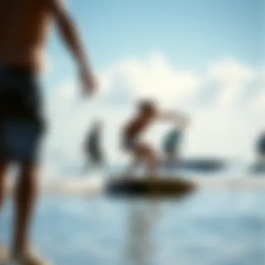 A local skimboarding event on Venice Beach, highlighting community engagement
